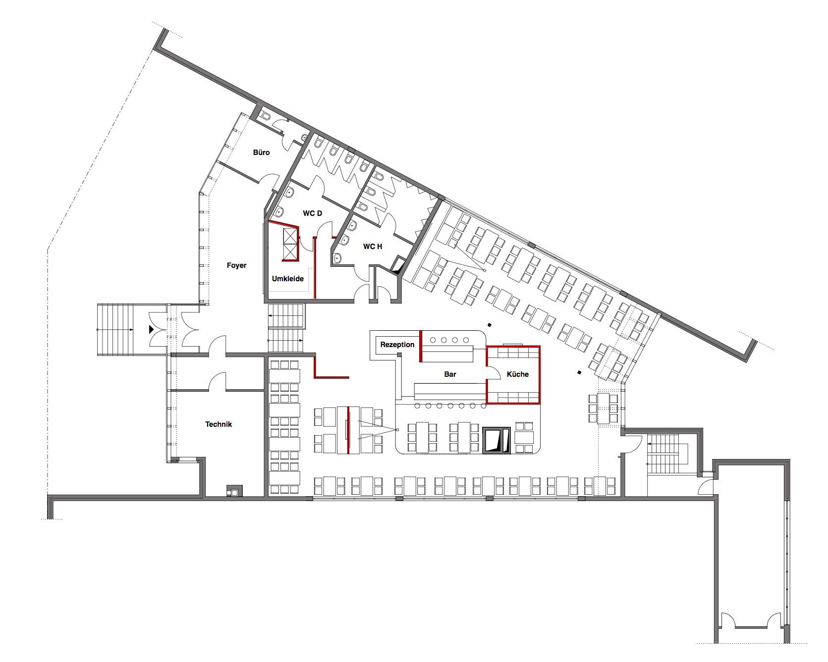 Grundriss Soccerworld Bremen